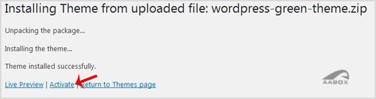 wp-themes-upload-theme-activated.gif